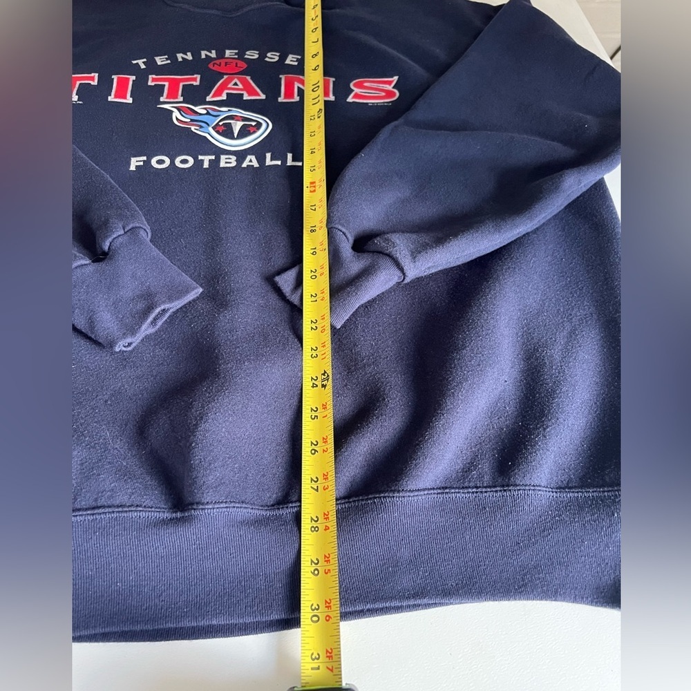 Vintage Tennessee Titans NFL Sweatshirt Lee Sport Mens Blue Football Crewneck - Picture 6 of 10